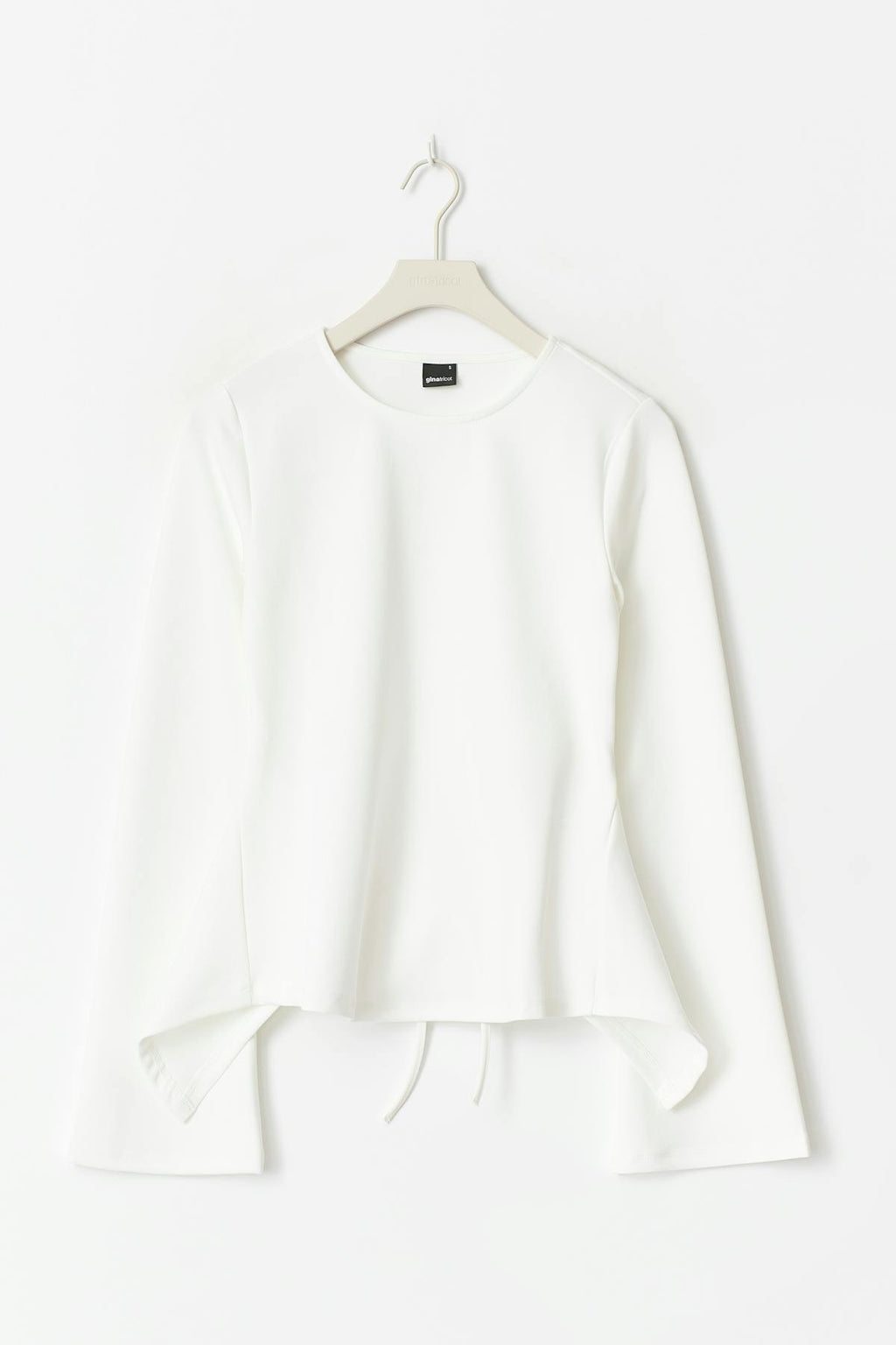 Tie back long sleeve top