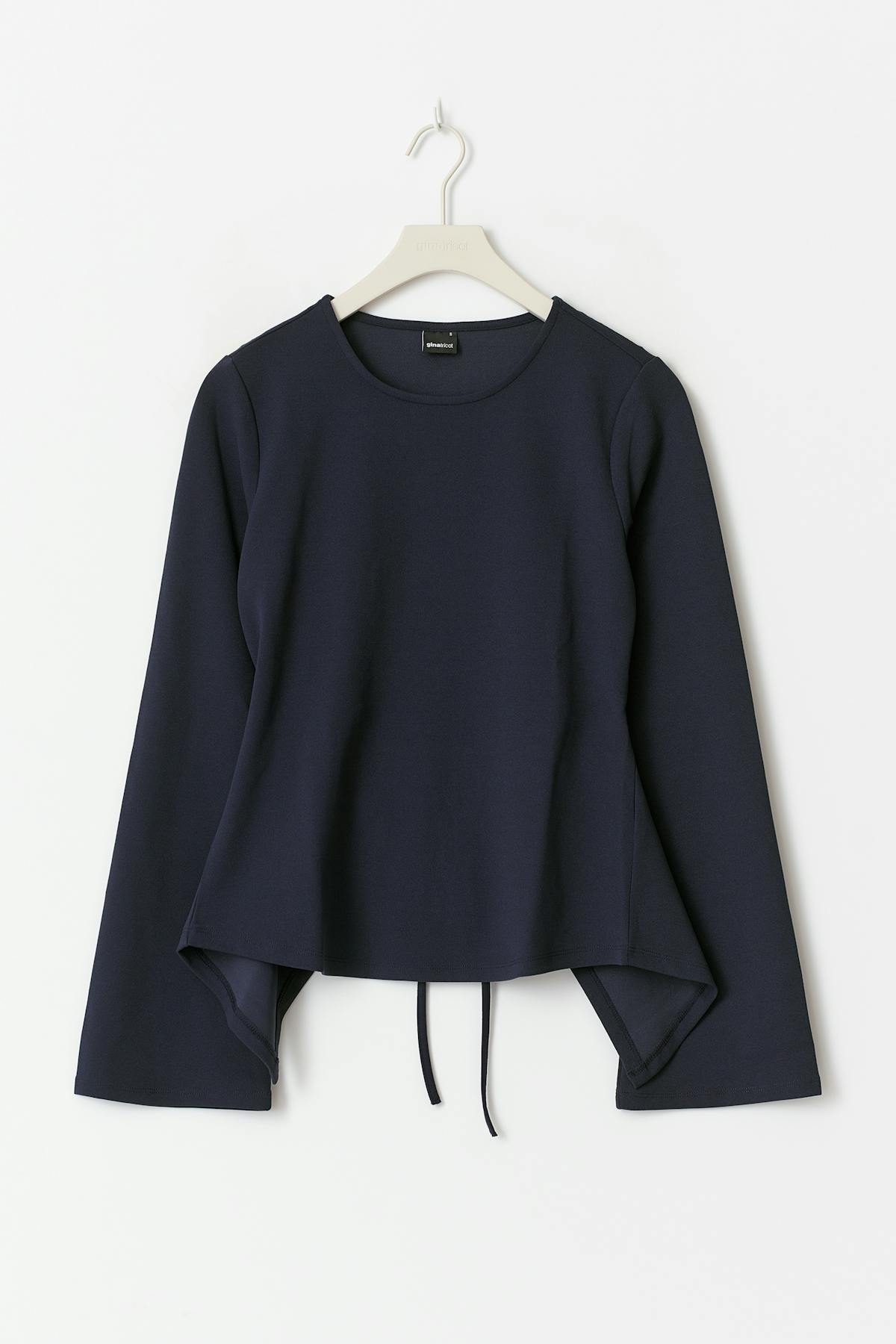 Tie back long sleeve top