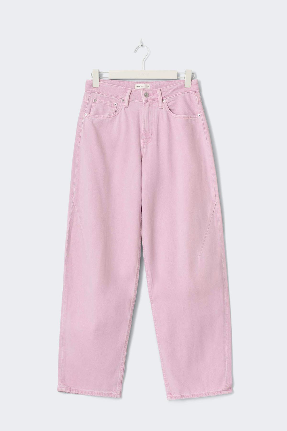 Baggy-crush petite jeans