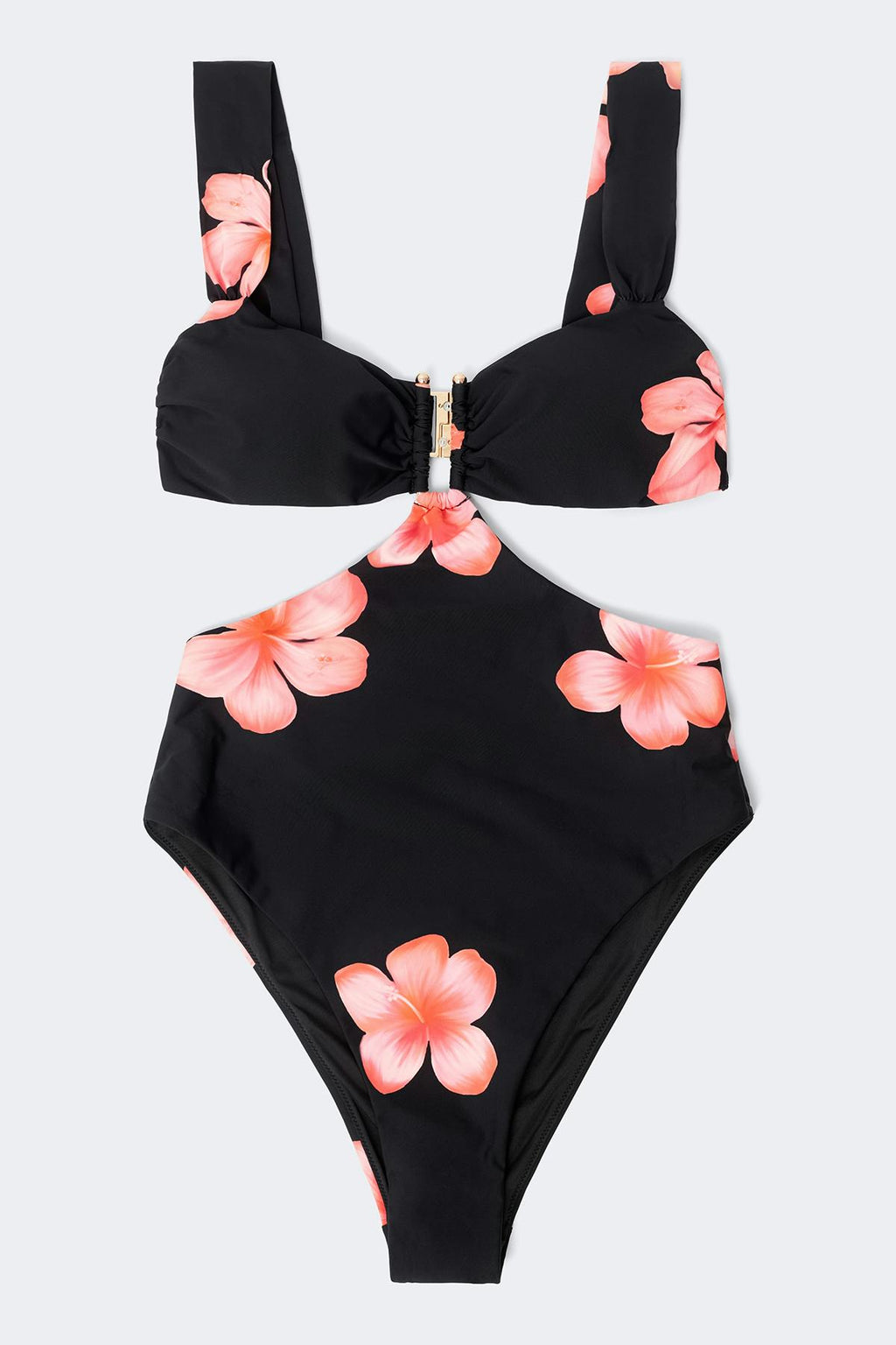 Wide strap swimsuit