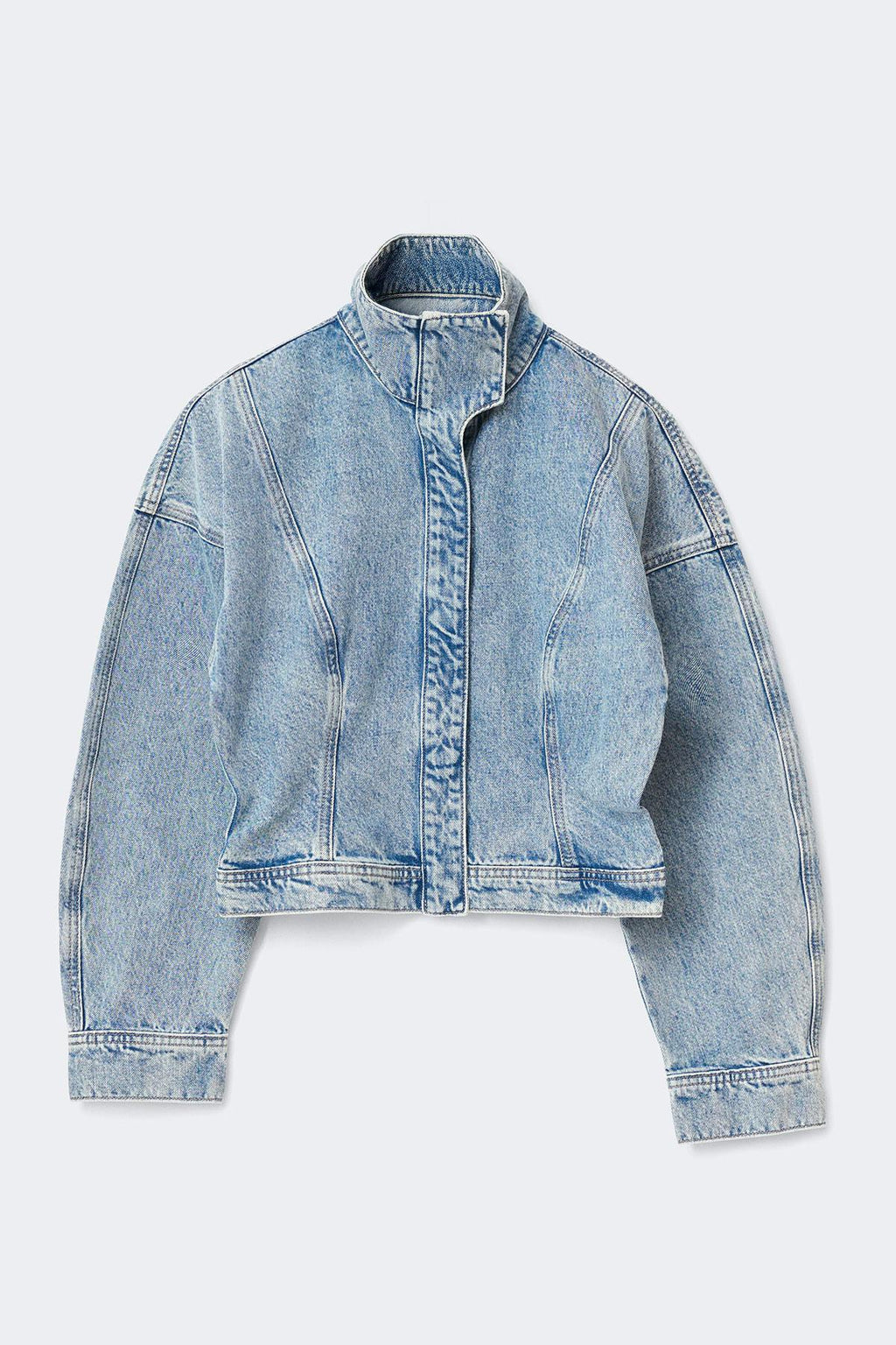 Sculpted denim jacket