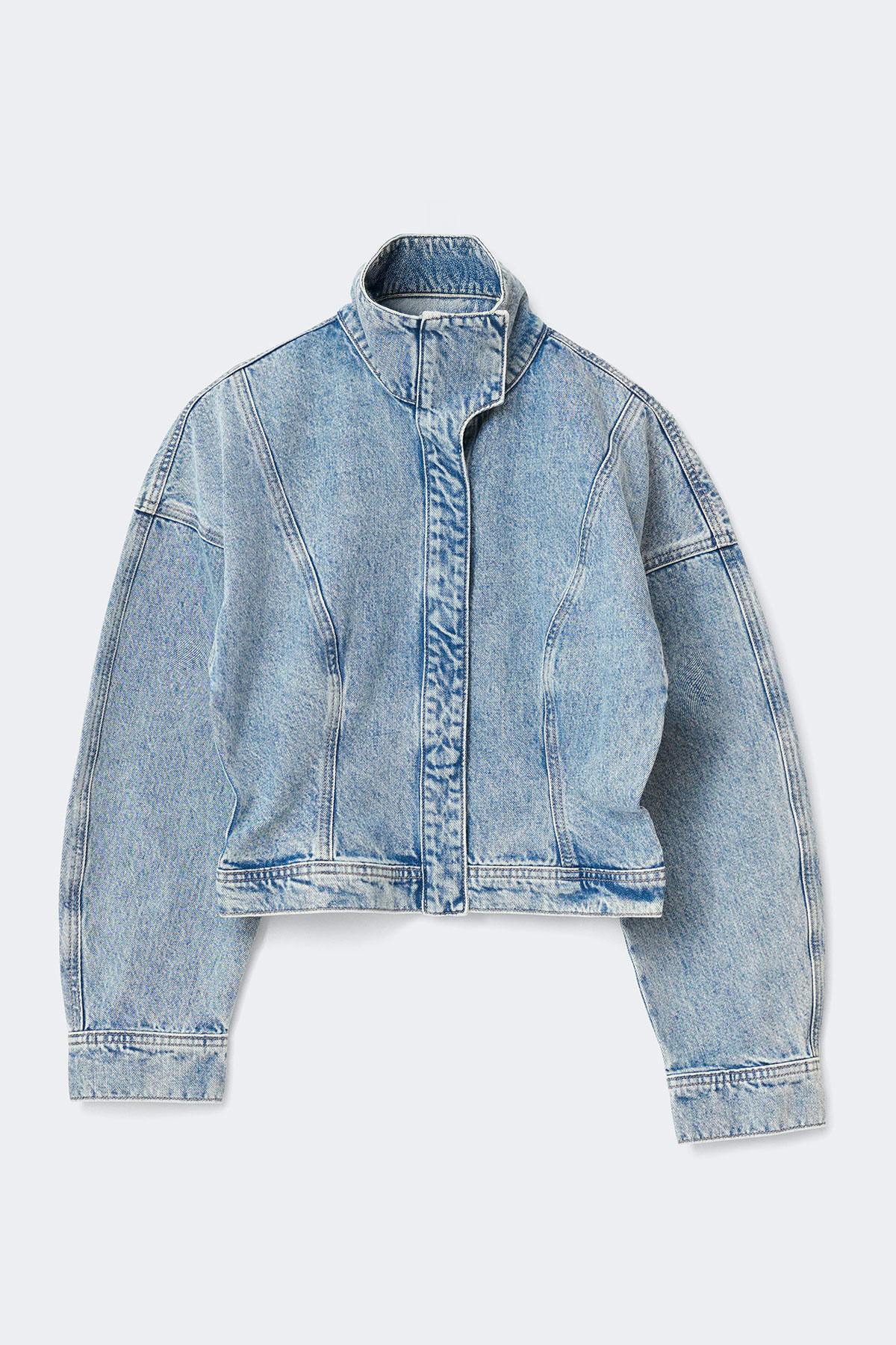 Sculpted denim jacket