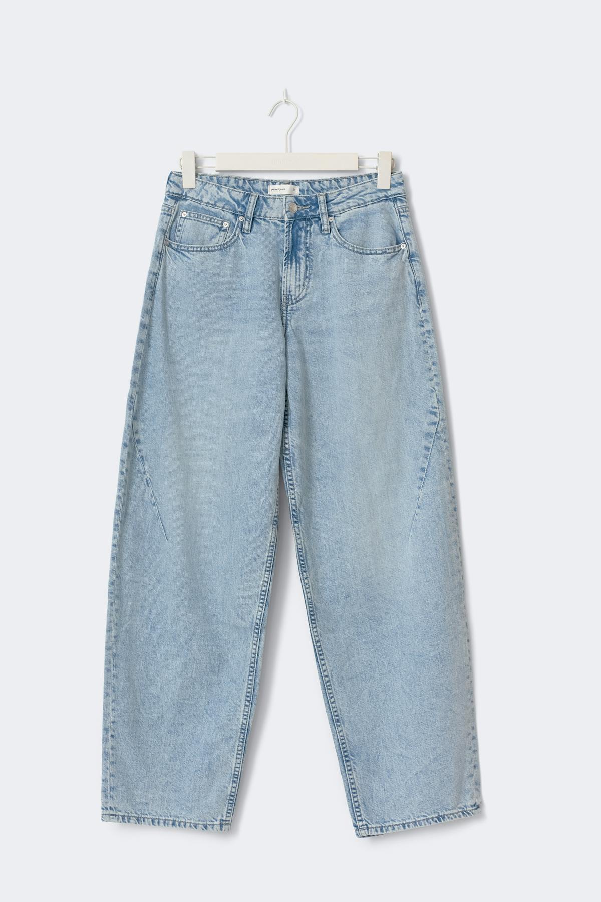 Baggy-crush petite jeans