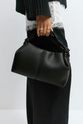 Small braided top handle bag