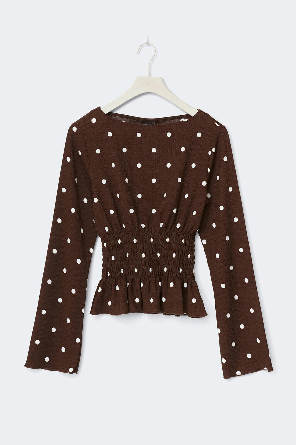 Long sleeve smock top