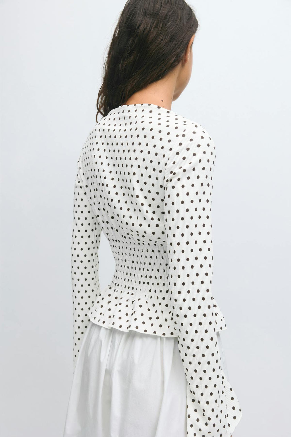 Long sleeve smock top