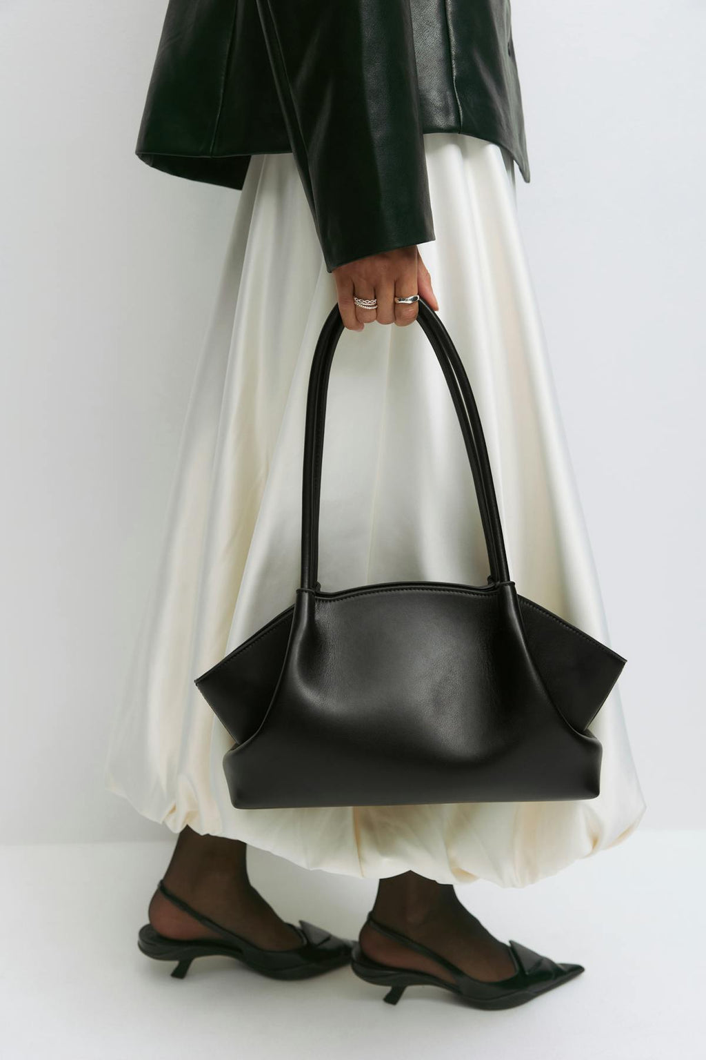 Fold detail shoulder bag