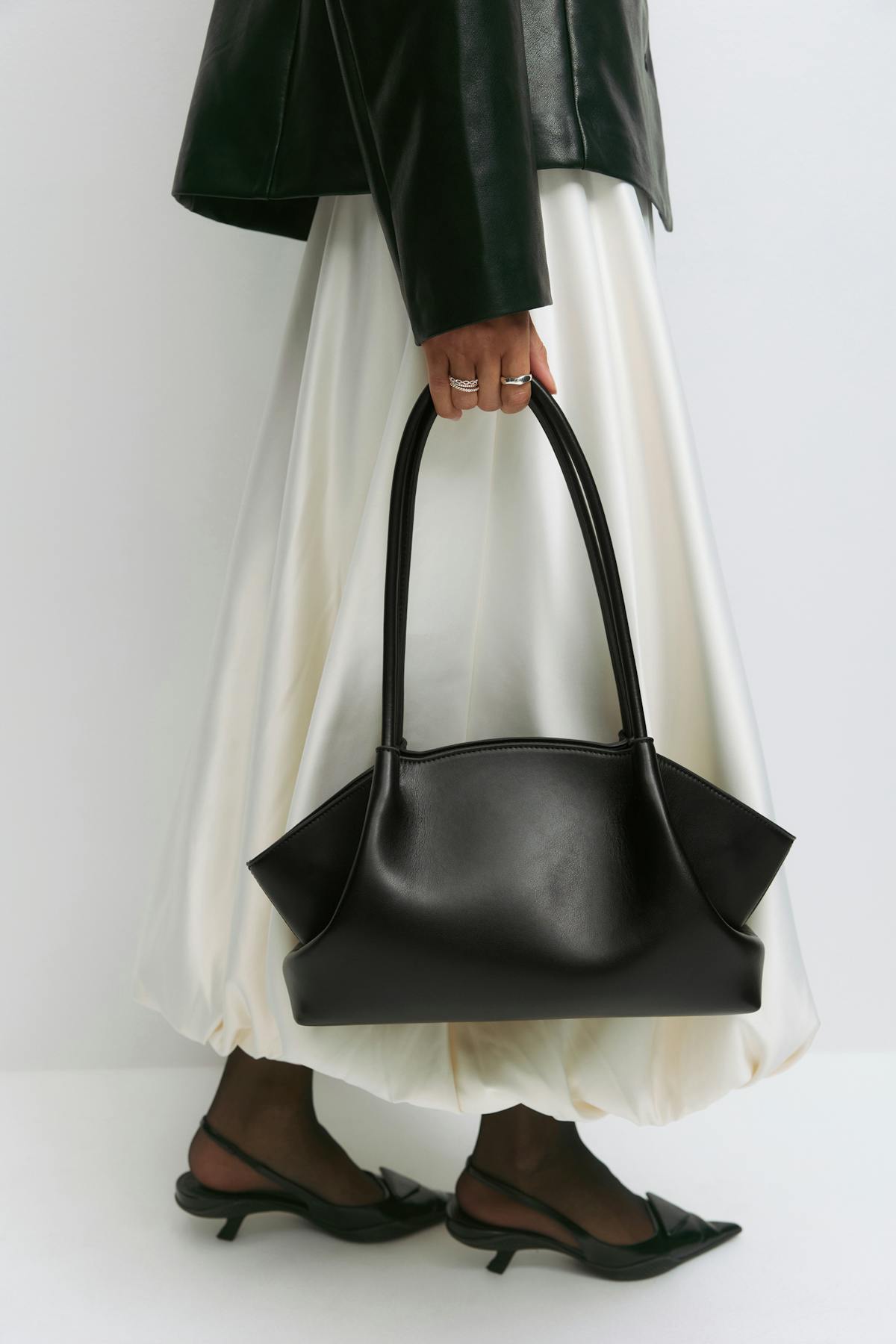 Fold detail shoulder bag