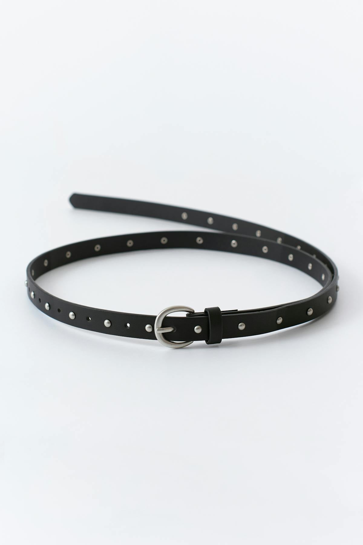 Studded long belt