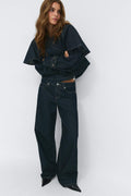 Low wide jeans