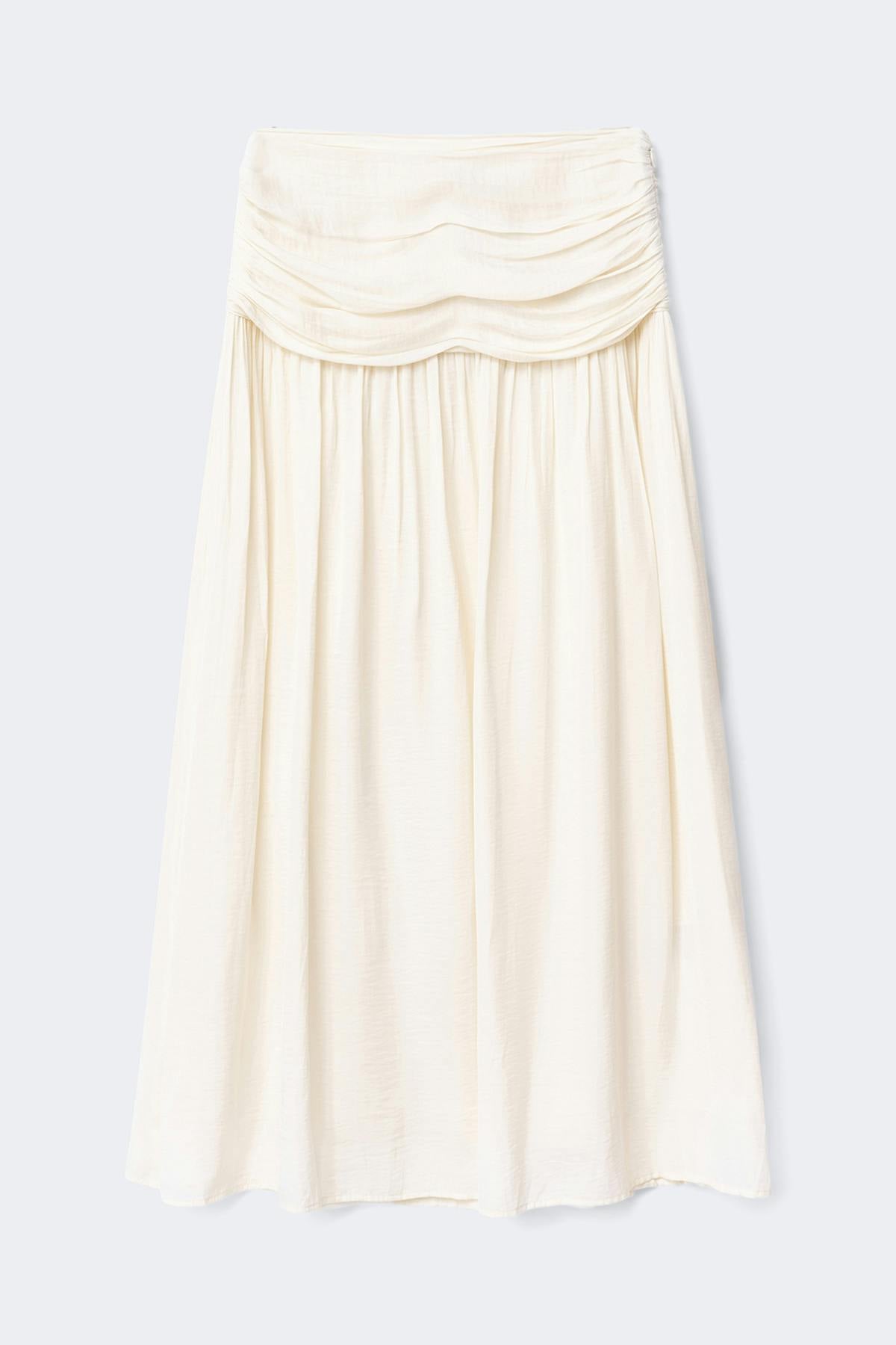 Dropped waist skirt