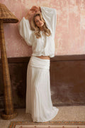 Dropped waist skirt