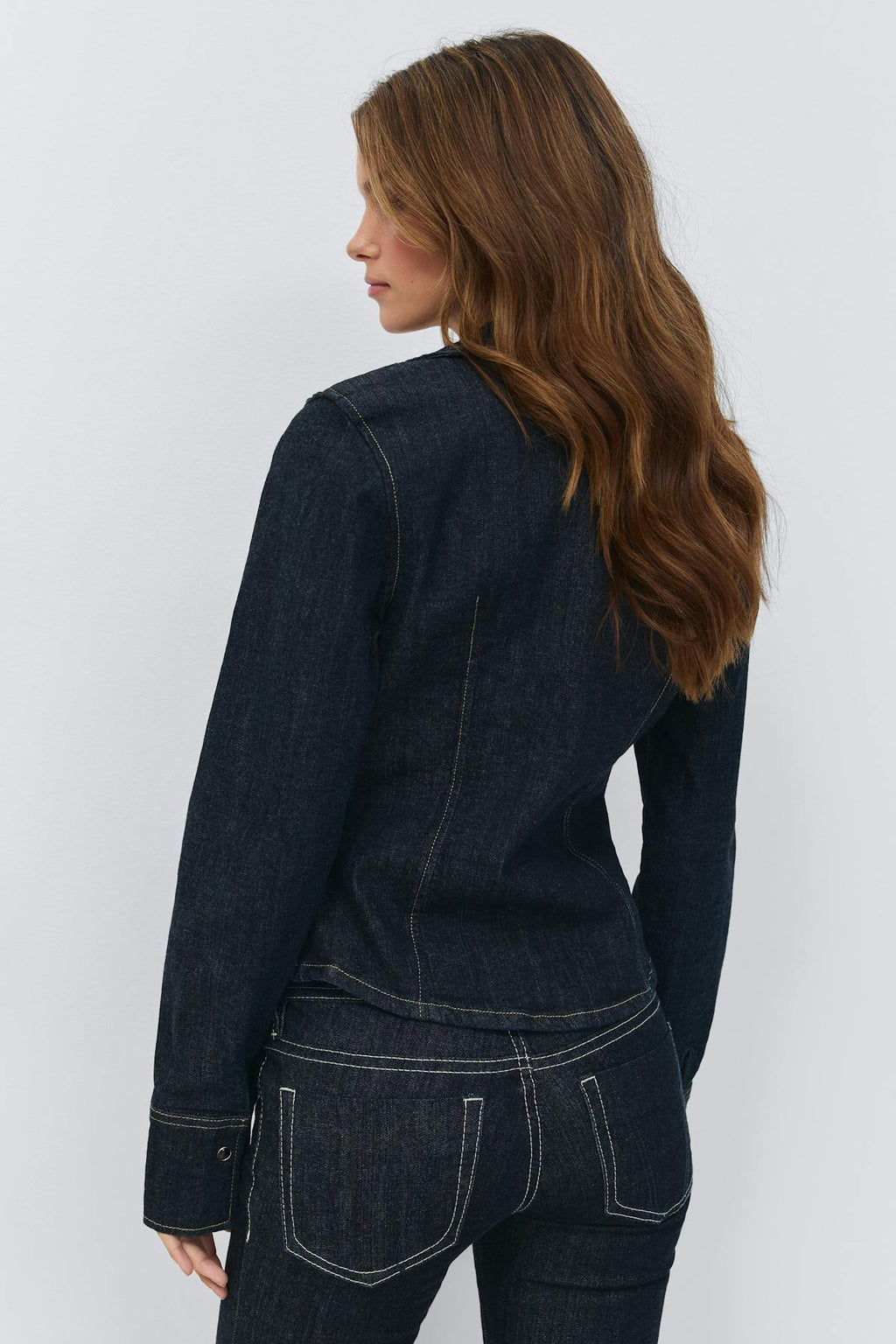 Slim fit denim shirt