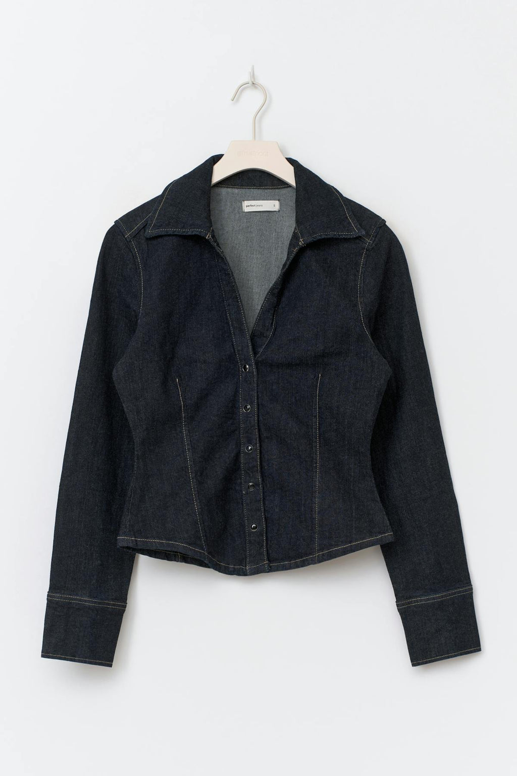 Slim fit denim shirt