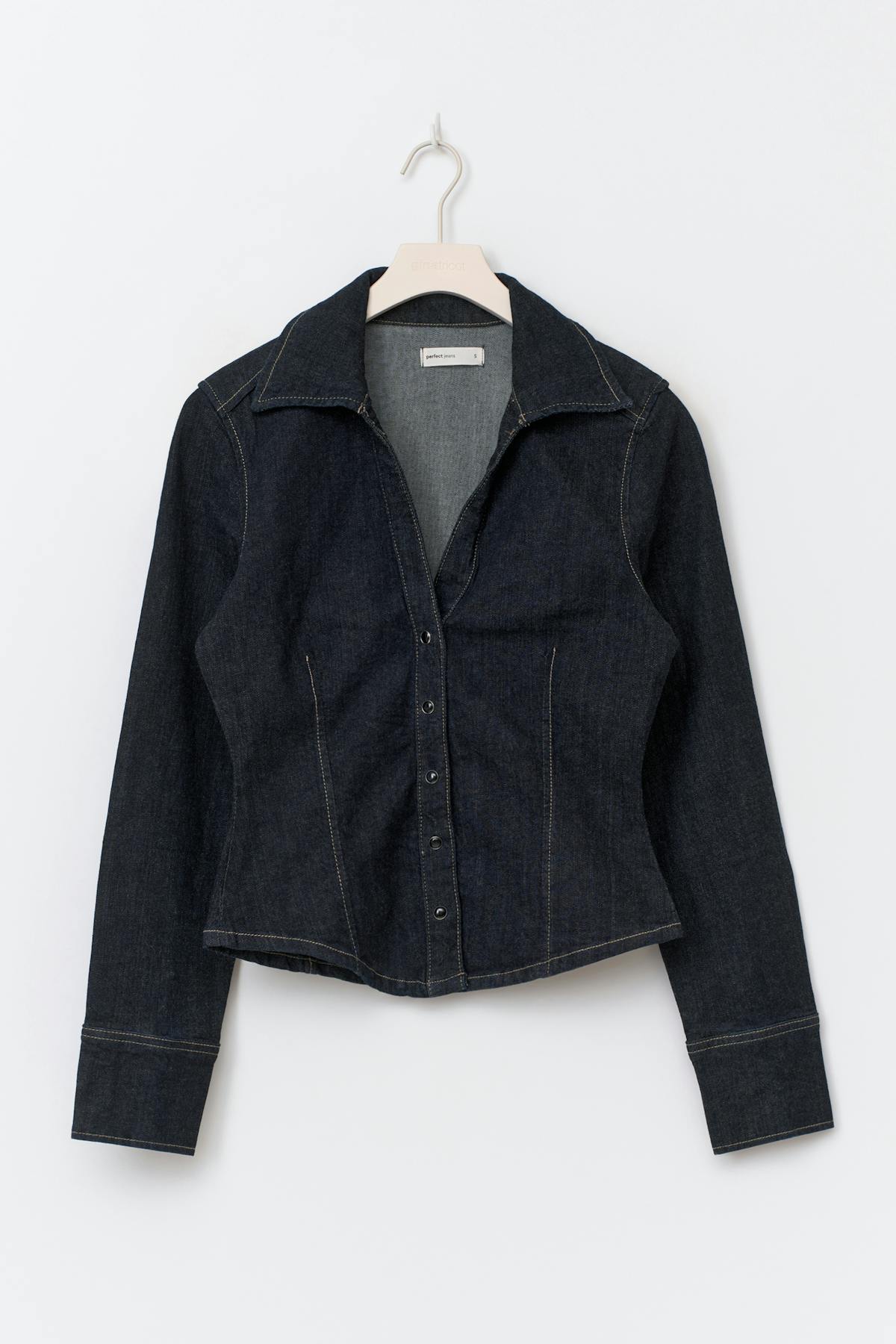 Slim fit denim shirt