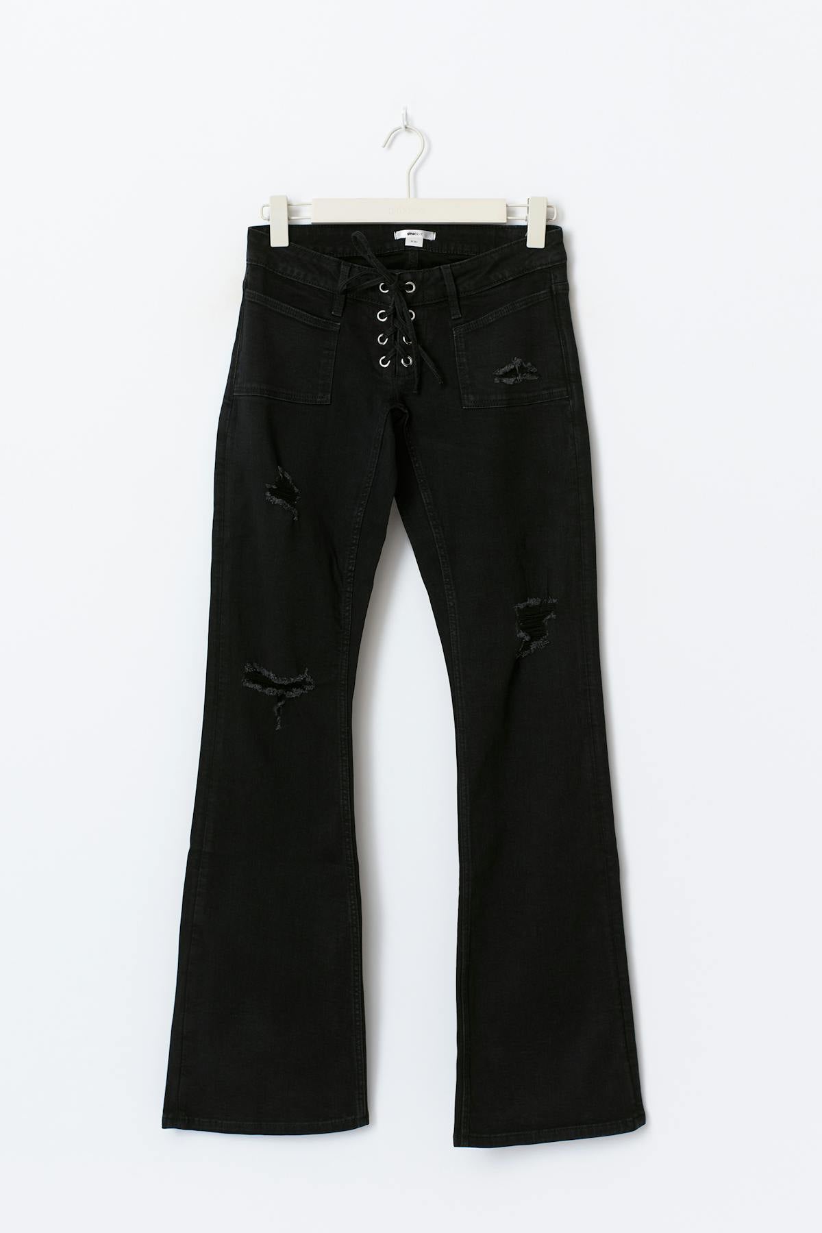 14+ pleated tie jeans