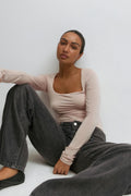 Scoop neck top