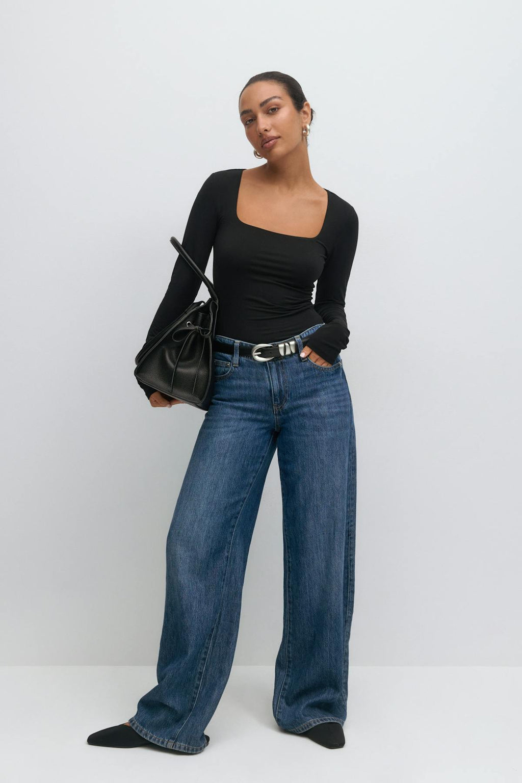 Scoop neck top