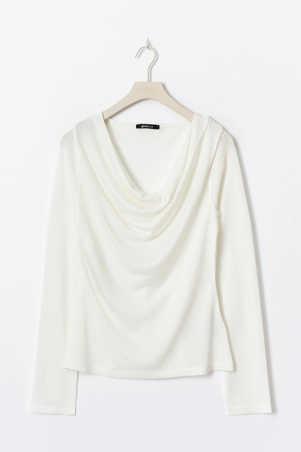 Draped knitted top