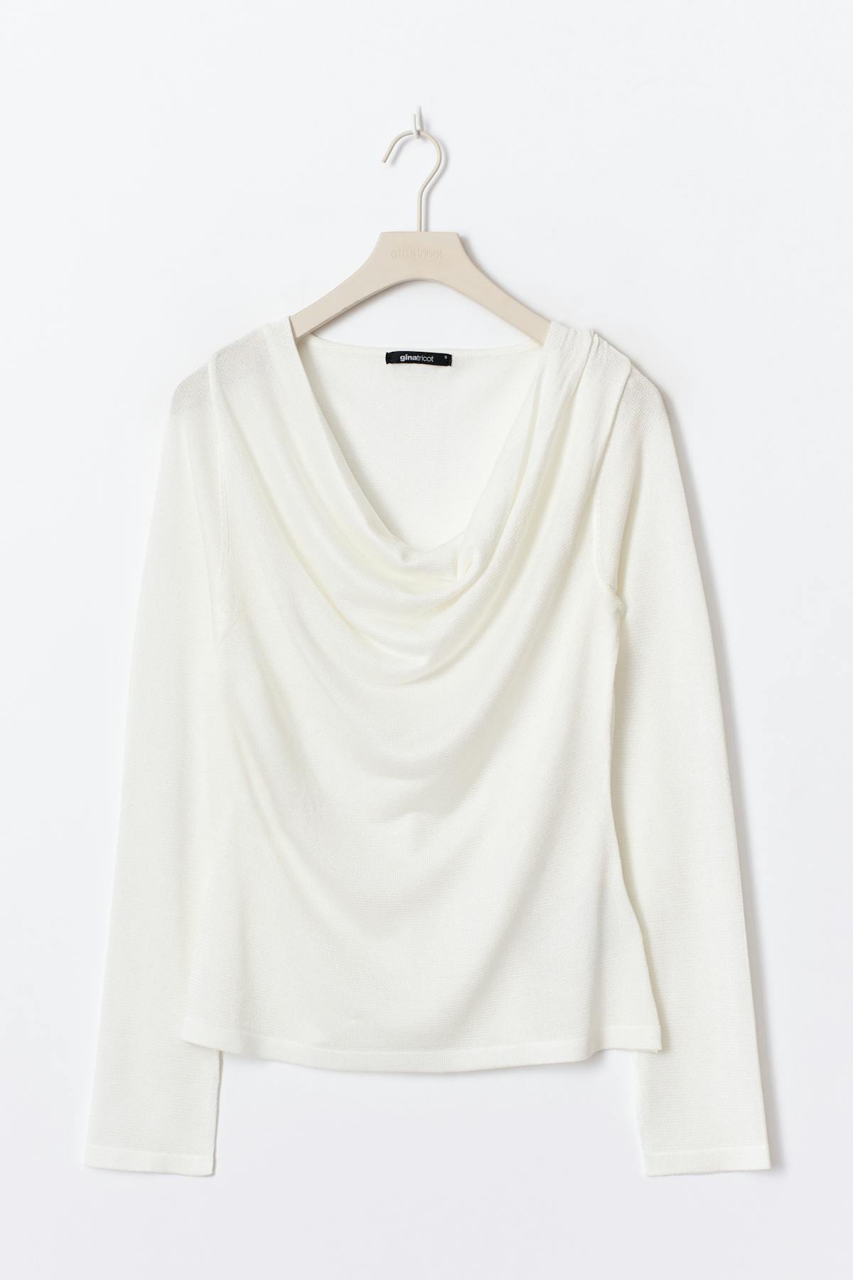 Draped knitted top