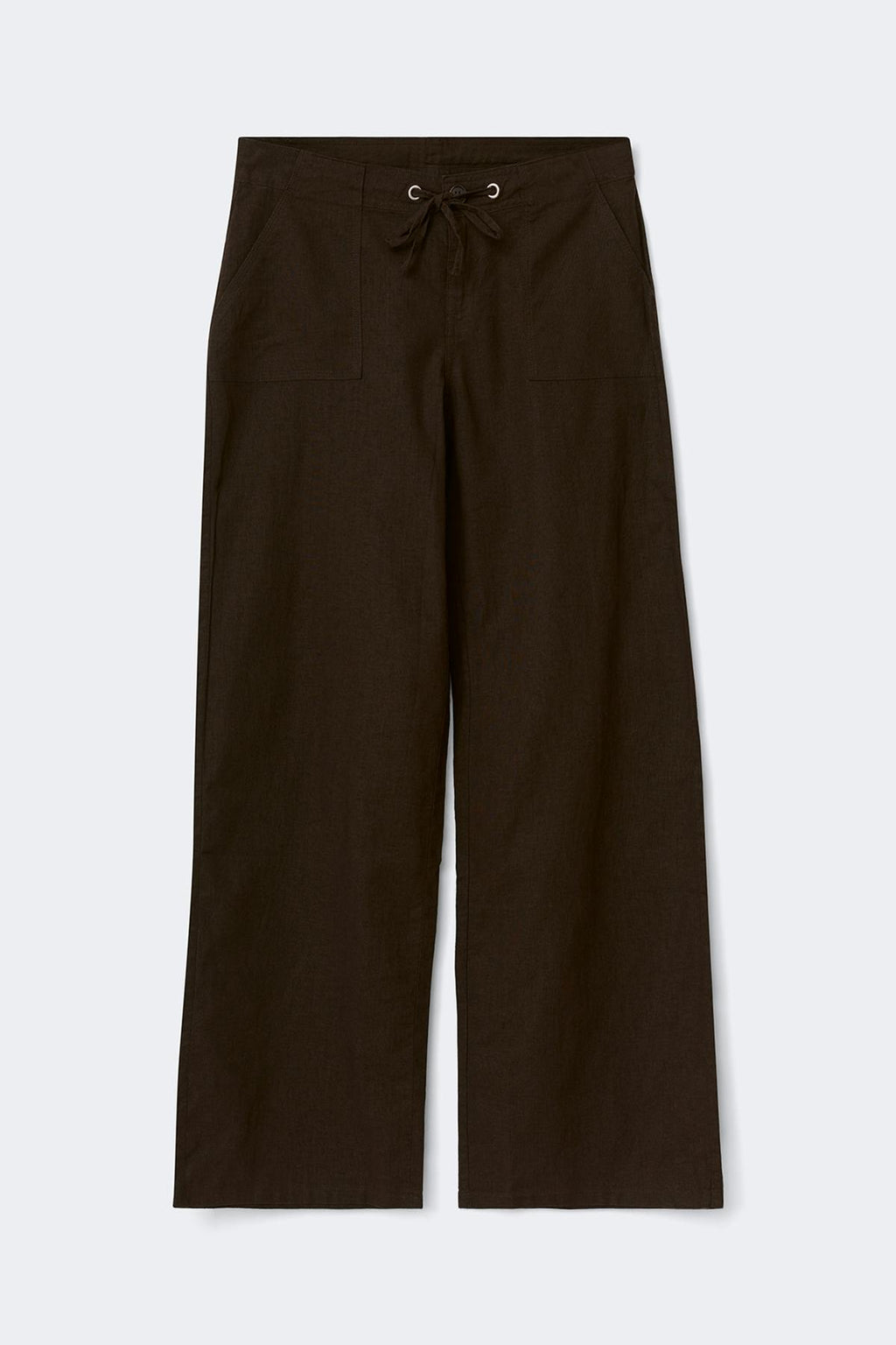 Linen blend trousers