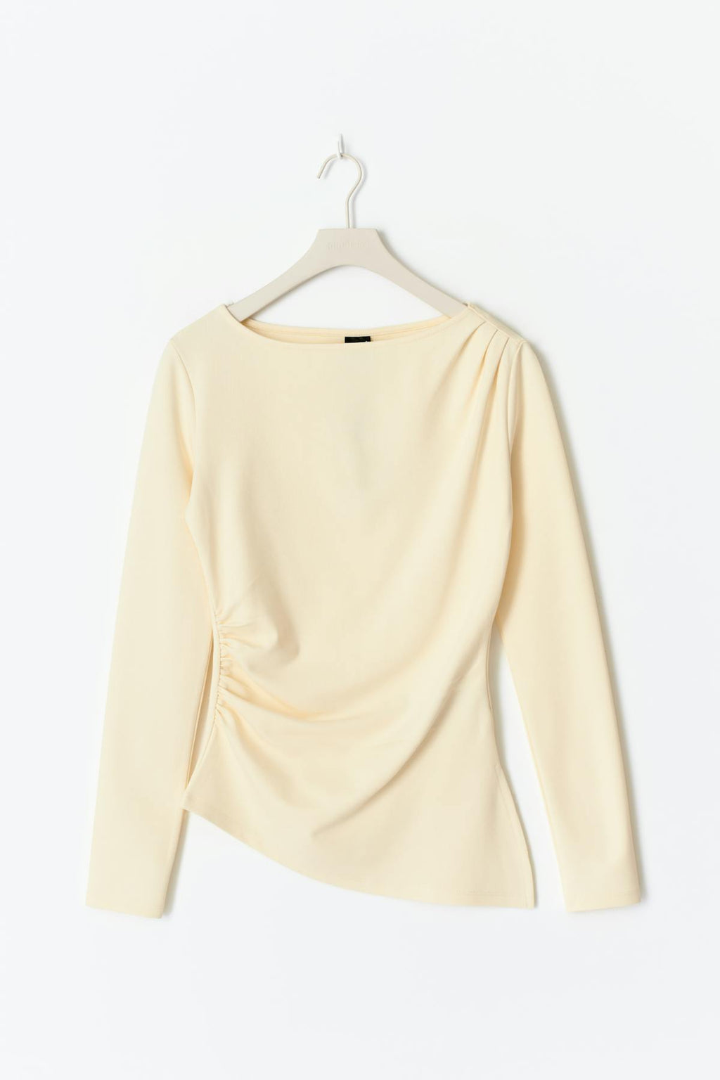 Asymmetric long sleeve top