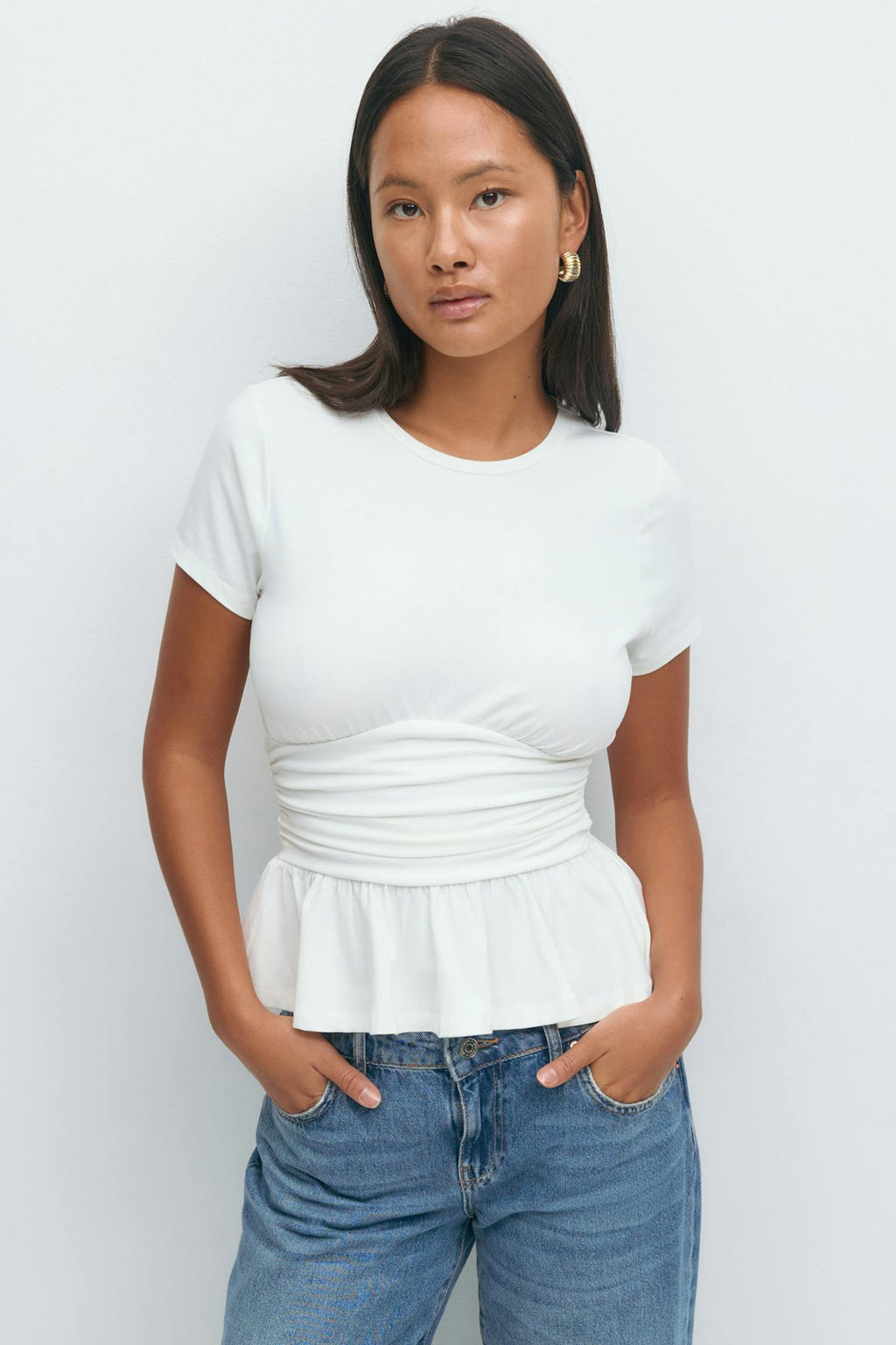 Peplum tee