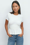 Peplum tee