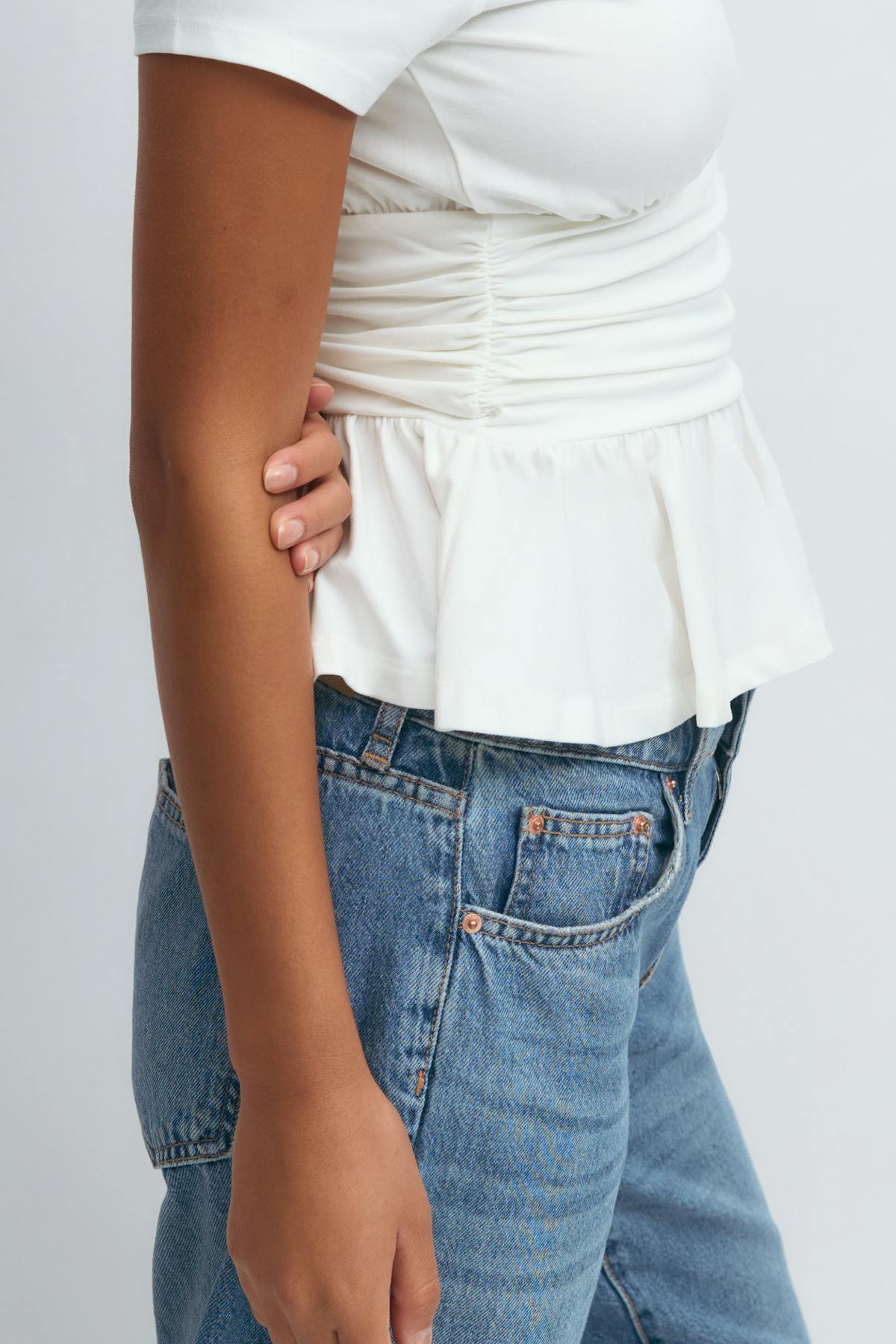 Peplum tee