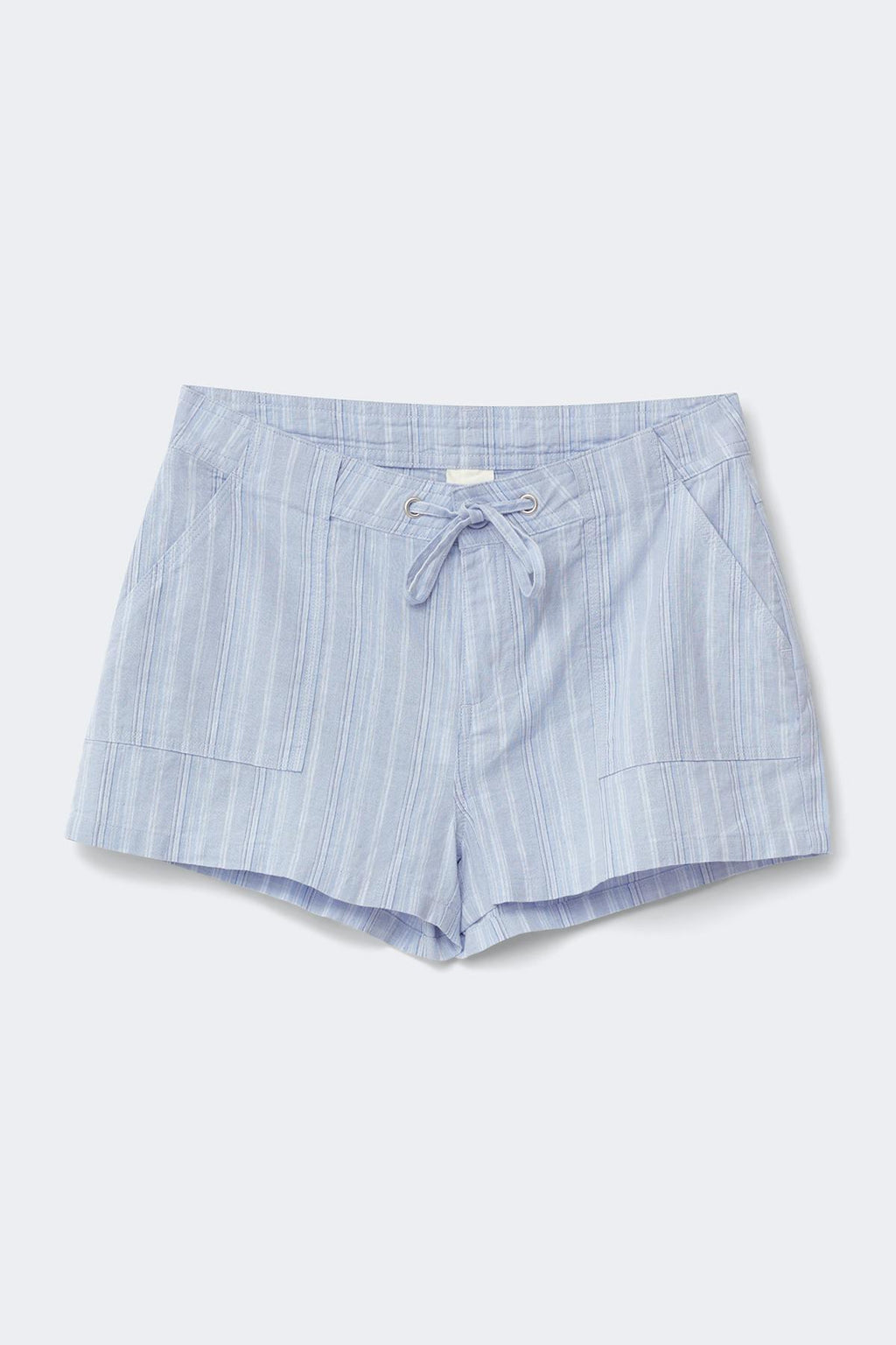 Linen blend mini cargo shorts