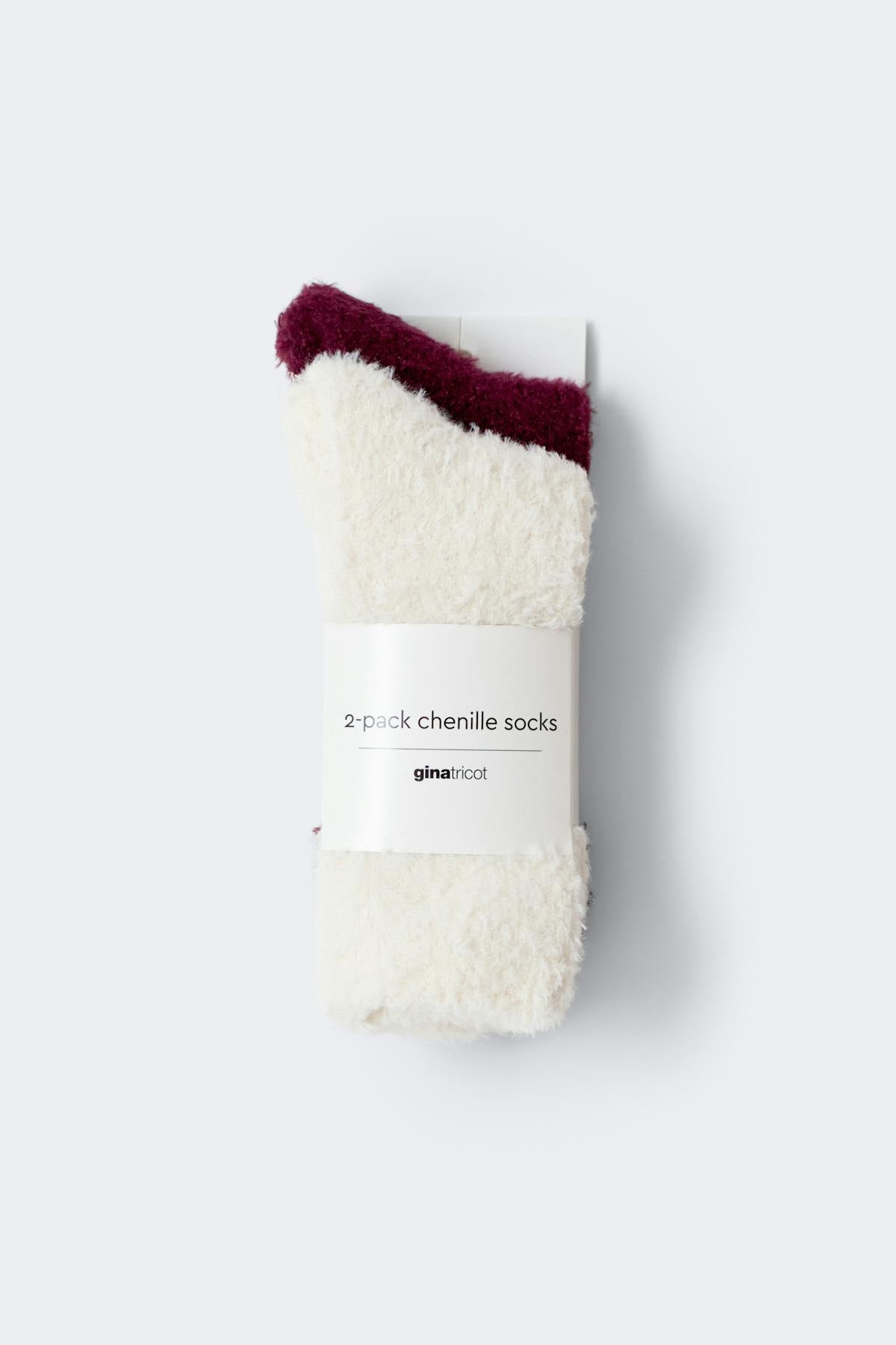 2-pack chenille socks