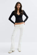 14+ pleated tie jeans tall
