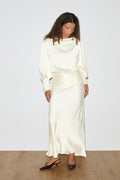 Satin maxi dress