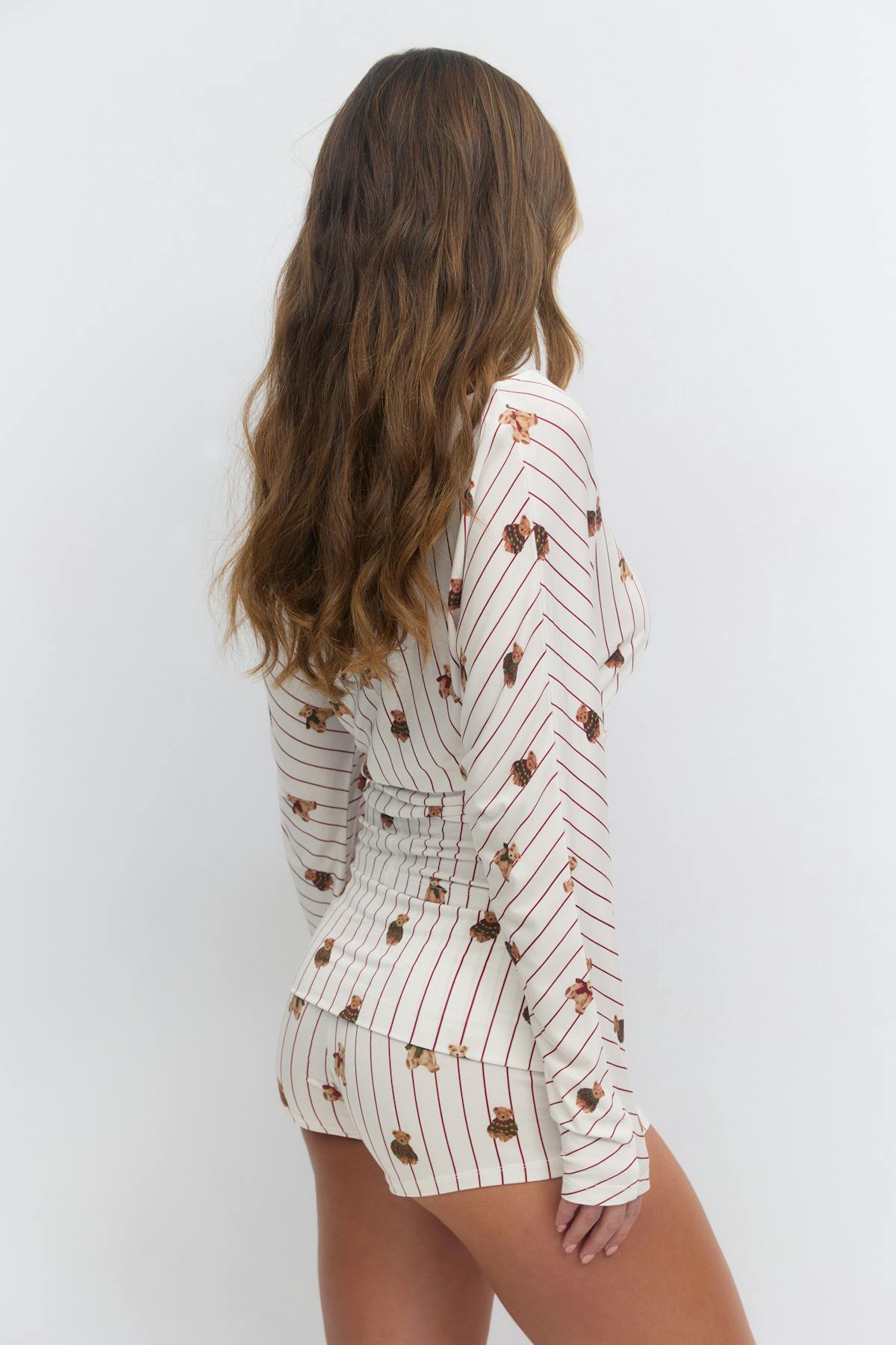 Soft folded loungewear shorts