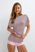 Soft folded loungewear shorts