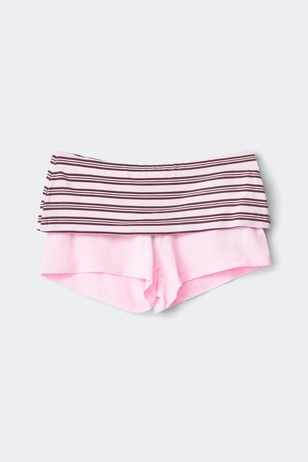 Soft folded loungewear shorts