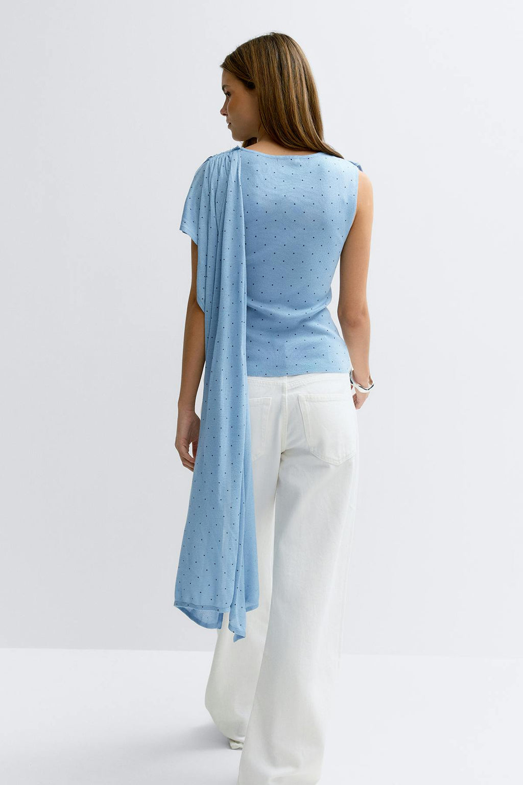 Knitted cape top