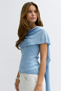 Knitted cape top