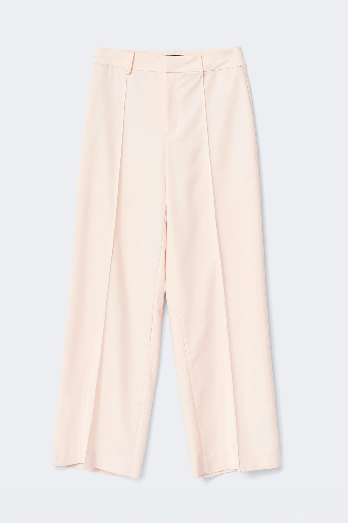 Mid waist wide trousers