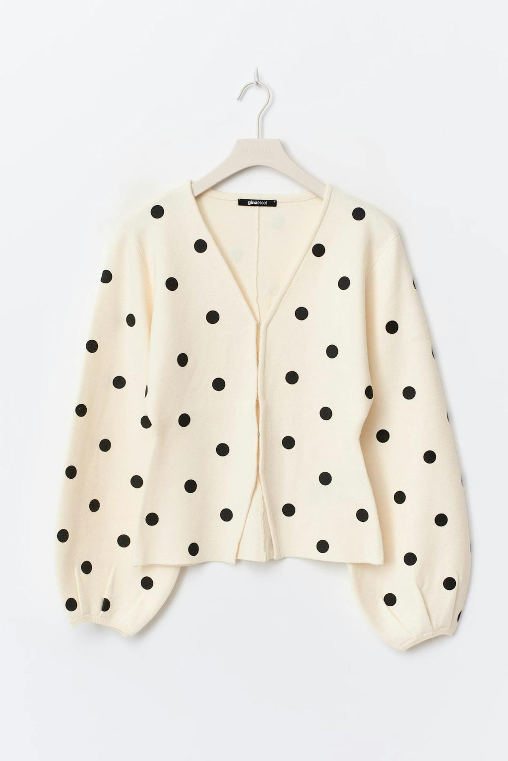Jacquard knitted cardigan
