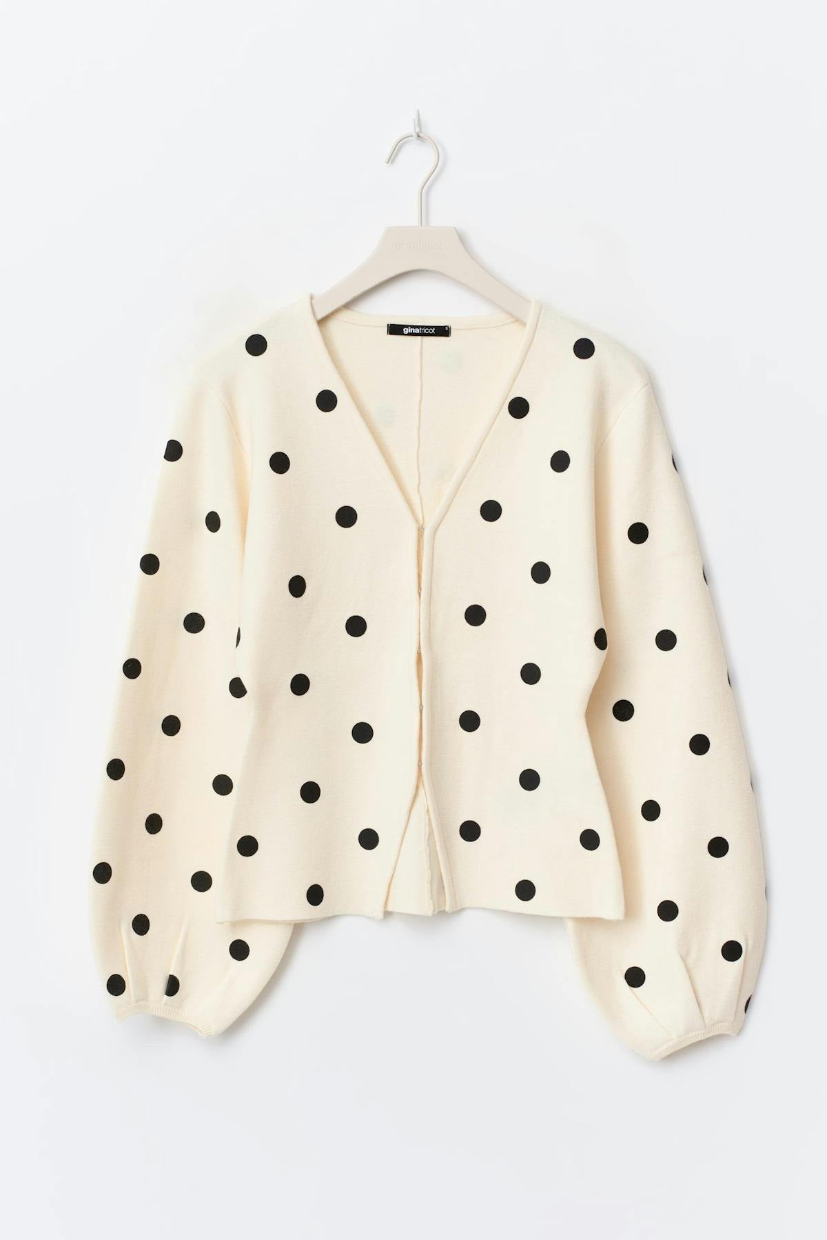 Jacquard knitted cardigan