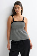Knitted cotton singlet