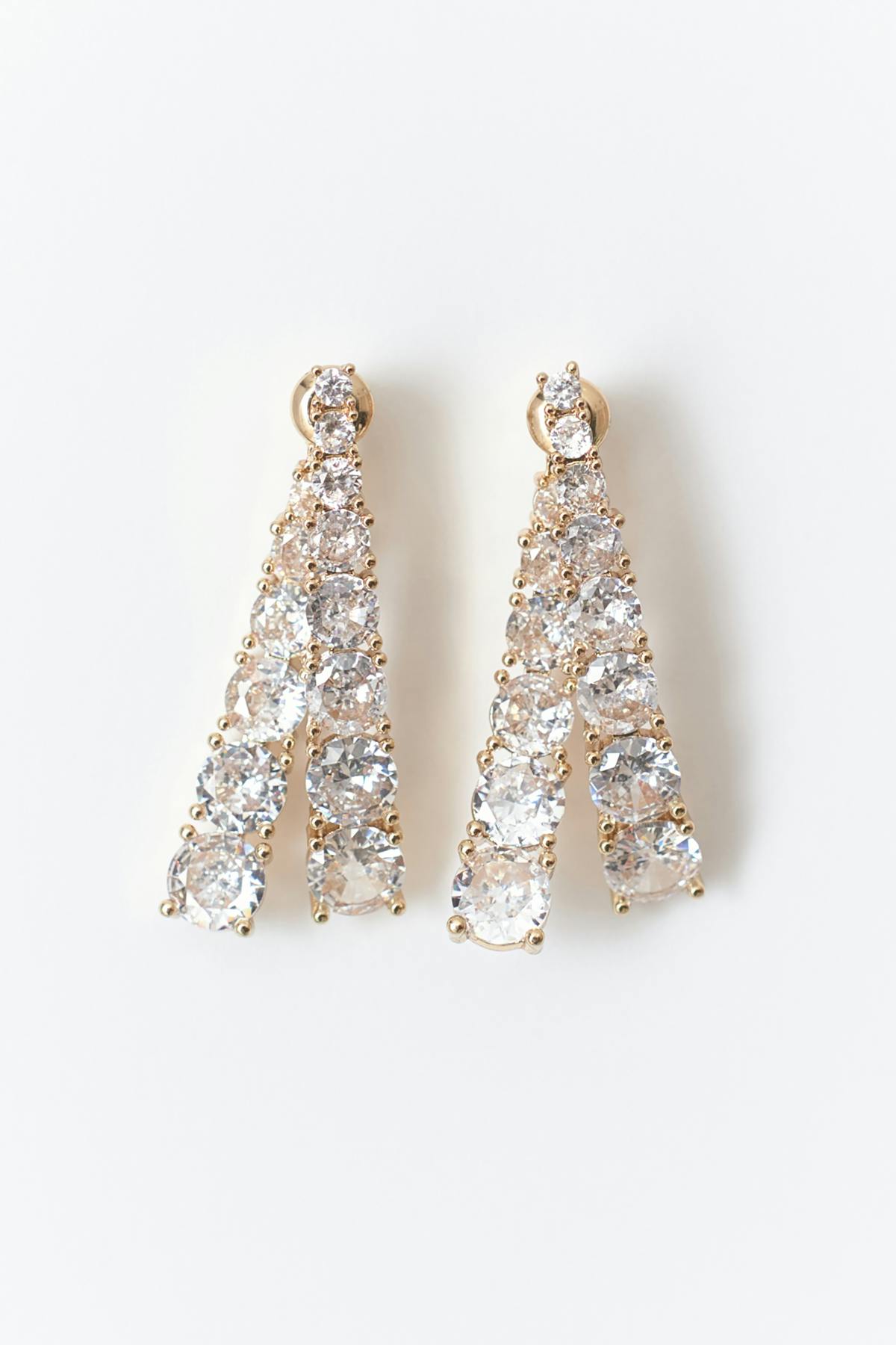 Rhinestone earrings