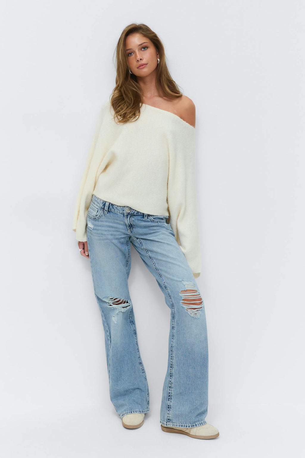 14+ for real low loose jeans