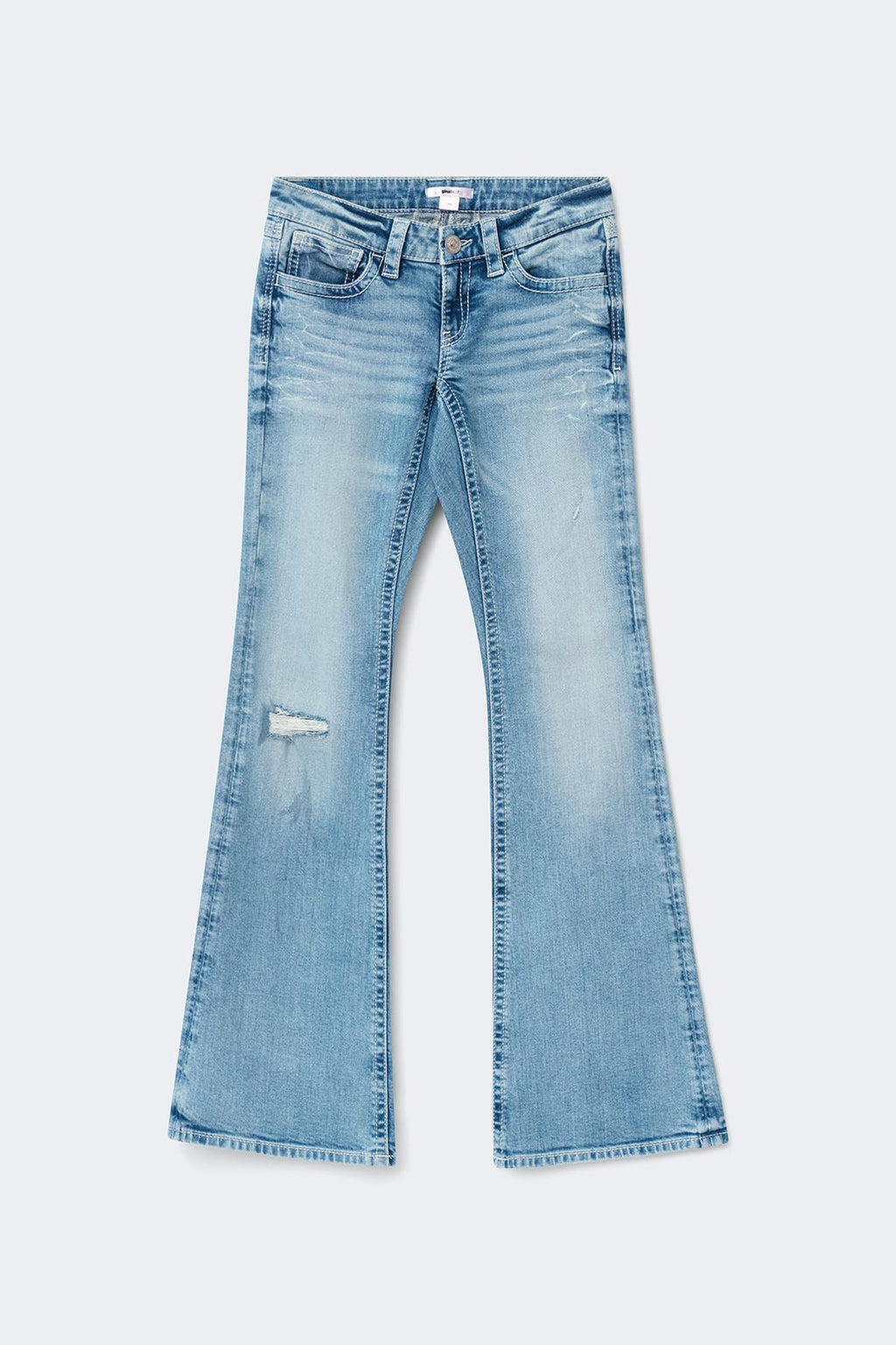 Y one knee destroy jeans