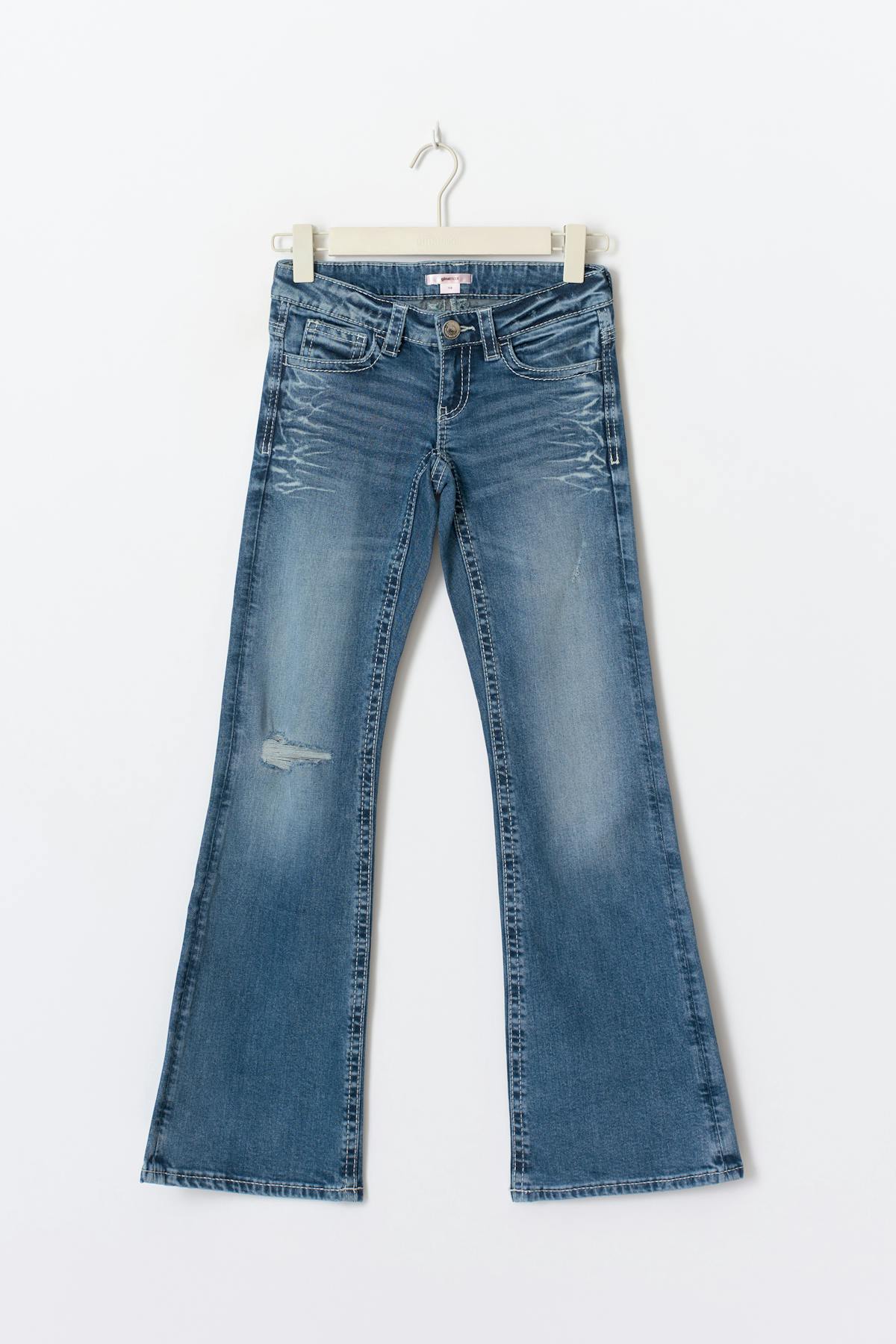Y one knee destroy jeans