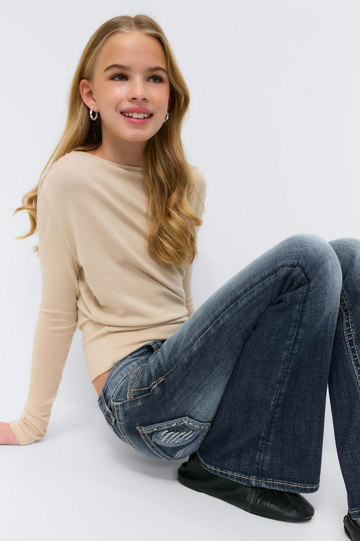 Y too messy flare jeans