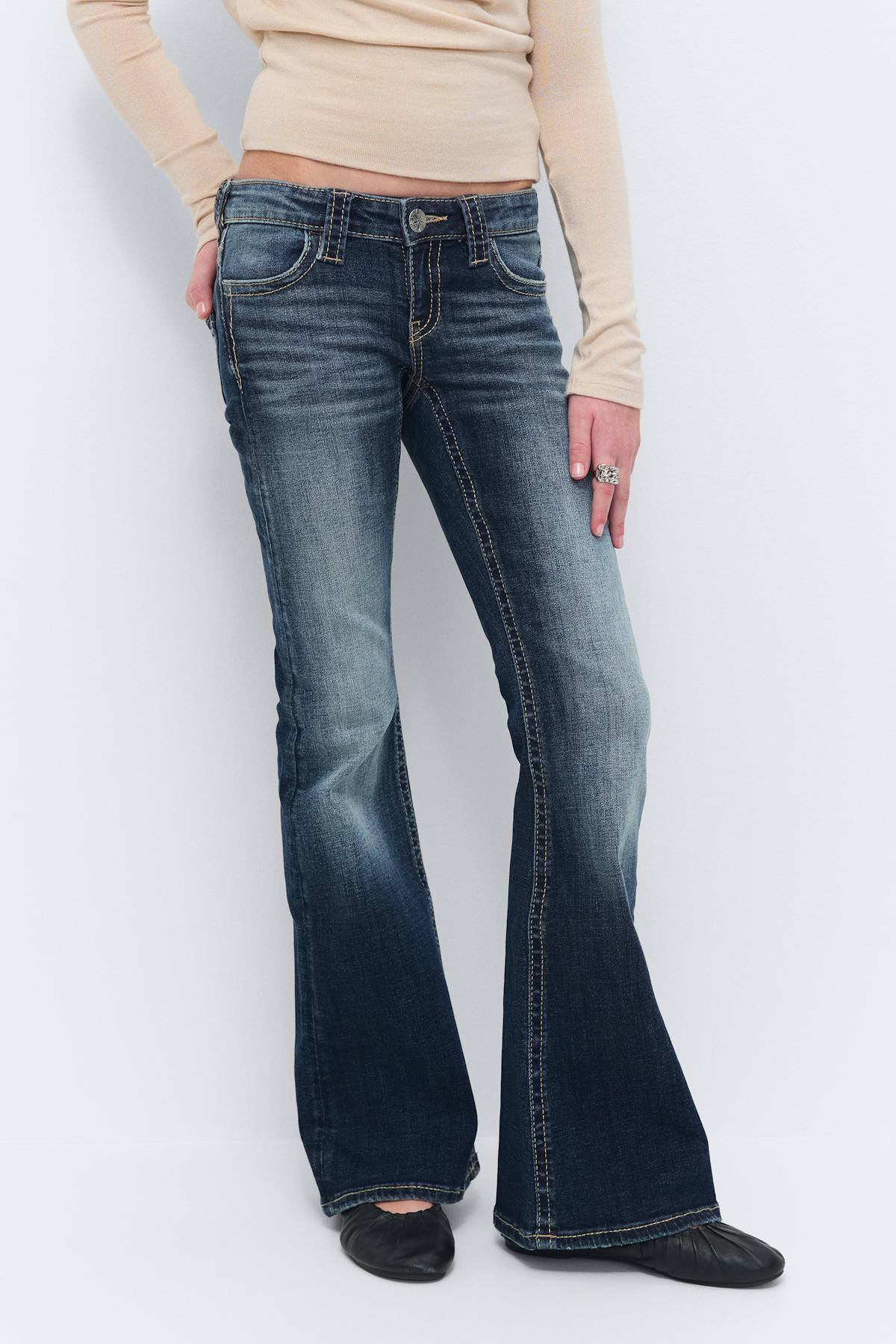 Y too messy flare jeans