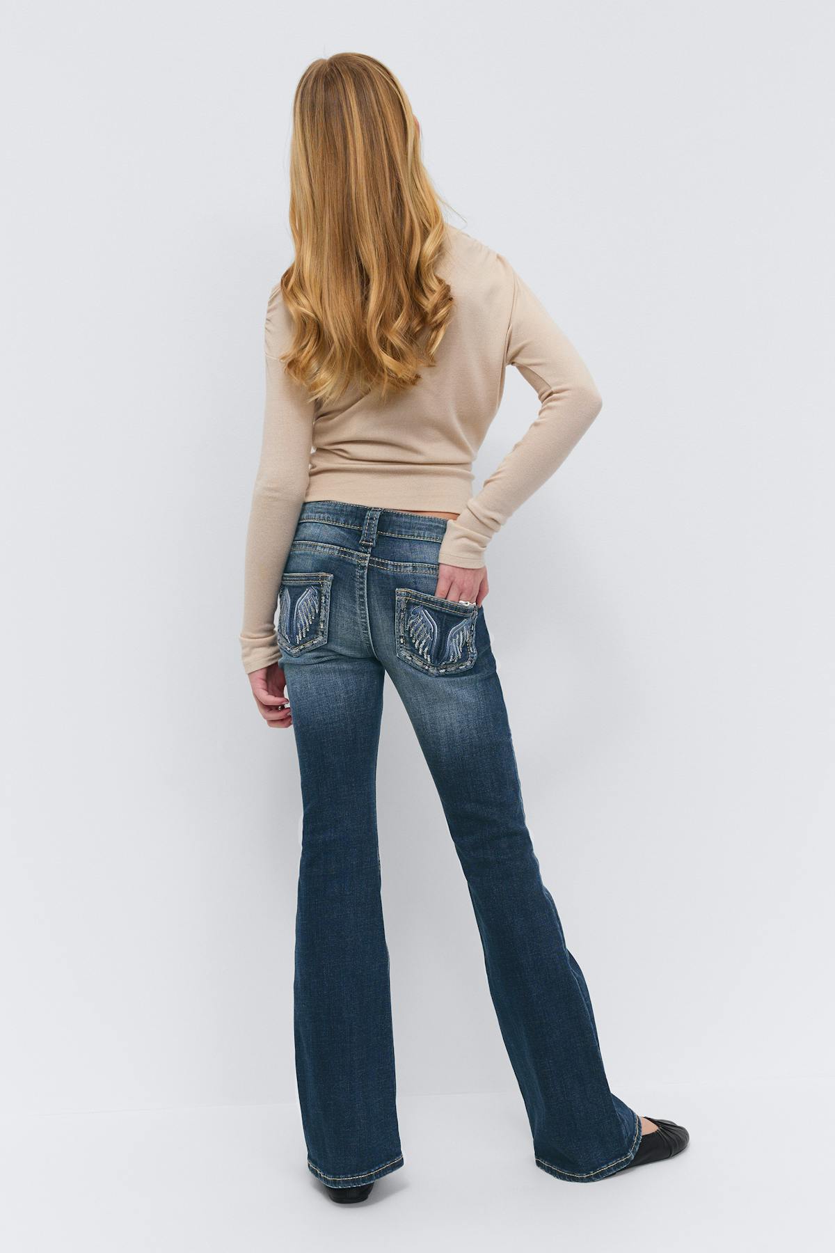 Y too messy flare jeans