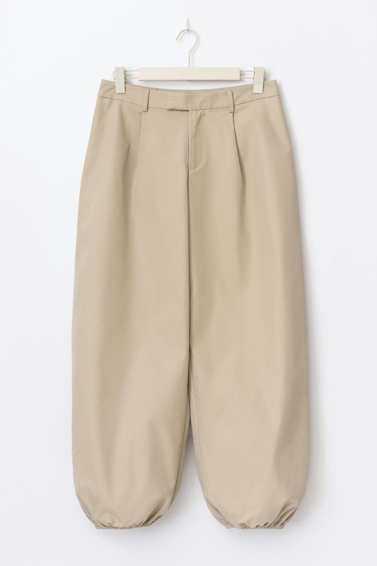 Wide balloon cotton trousers